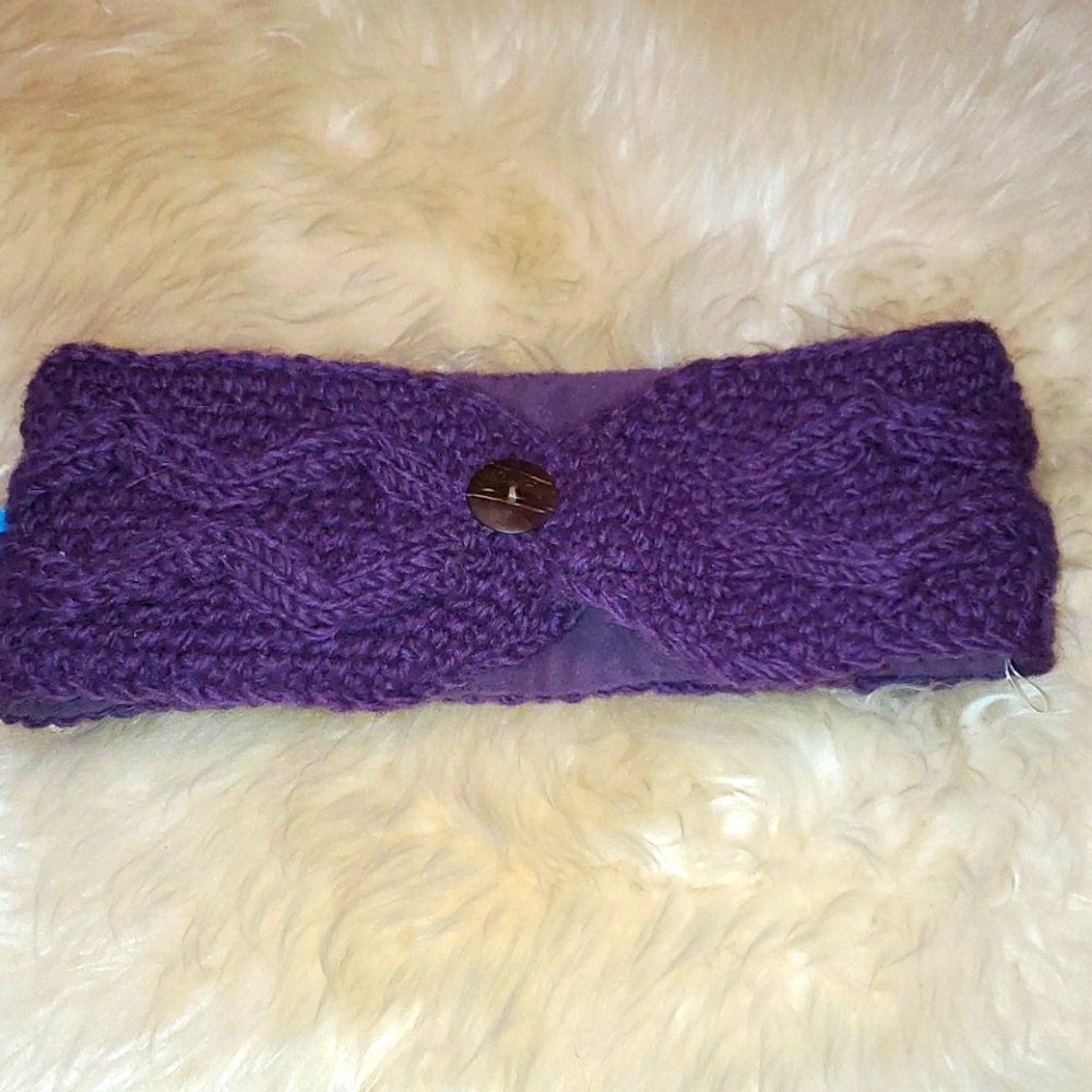 NWT Fleece lined Merino wool winter headband